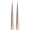 Bougie conique ester & erik 34 cm Lot de 2 métallique, Champagne 94