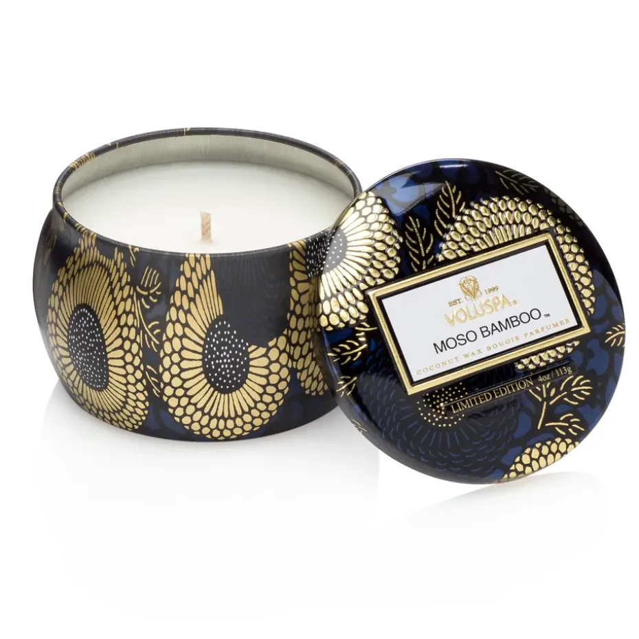 Bougie décorative étain 25 heures, Moso Bamboo
