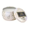 Bougie décorative étain 25 heures, Santal Vanille