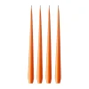 Bougie ester & erik Lot de 4 laquée, Mild orange 16, 32 cm
