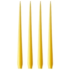 Bougie ester & erik Lot de 4 laquée, Lemon drop 15-0, 32 cm
