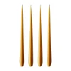 Bougie ester & erik Lot de 4 mat, mörk saffran, 42 cm