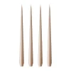 Bougie ester & erik Lot de 4 laquée, ice latte, 42 cm