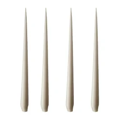 Bougie ester & erik Lot de 4 mat, linen grey, 32 cm