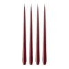 Bougie ester & erik Lot de 4 mat, Deep wine 44/2, 42 cm