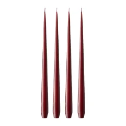 Bougie ester & erik Lot de 4 mat, Deep wine 44/2, 42 cm