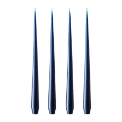 Bougie ester & erik Lot de 4 mat, royal navy, 32 cm