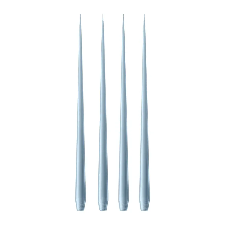 Bougie ester & erik Lot de 4 laquée, Dusty blue 83, 42 cm