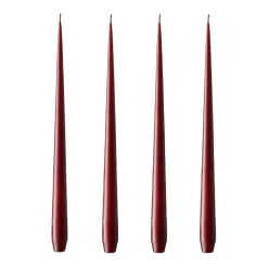Bougie ester & erik Lot de 4 mat, Wine, 32 cm