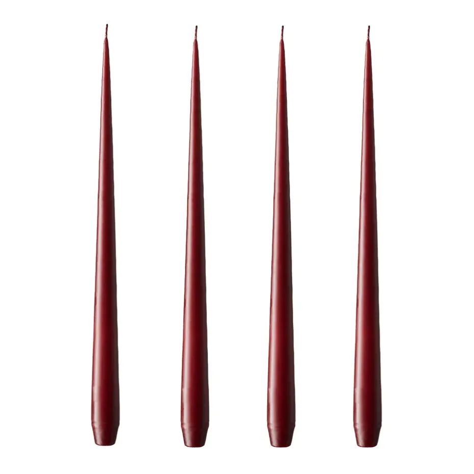 Bougie ester & erik Lot de 4 mat, Wine, 32 cm