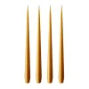 Bougie ester & erik Lot de 4 mat, mörk saffran, 32 cm