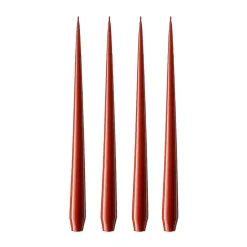 Bougie ester & erik Lot de 4 laquée, aged rust, 32 cm