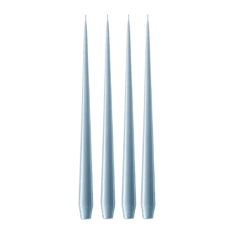 Bougie ester & erik Lot de 4 laquée, Dusty blue 83, 32 cm