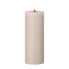 Bougie LED bloc Ester & Erik, 22 Linen Grey, 20cm