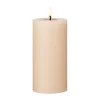 Bougie LED bloc Ester & Erik, 11 Ice Latte, 15cm