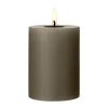 Bougie LED bloc Ester & Erik, 77 Caviar, 10cm