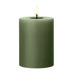 Bougie LED bloc Ester & Erik, 70 Green Soil, 10cm