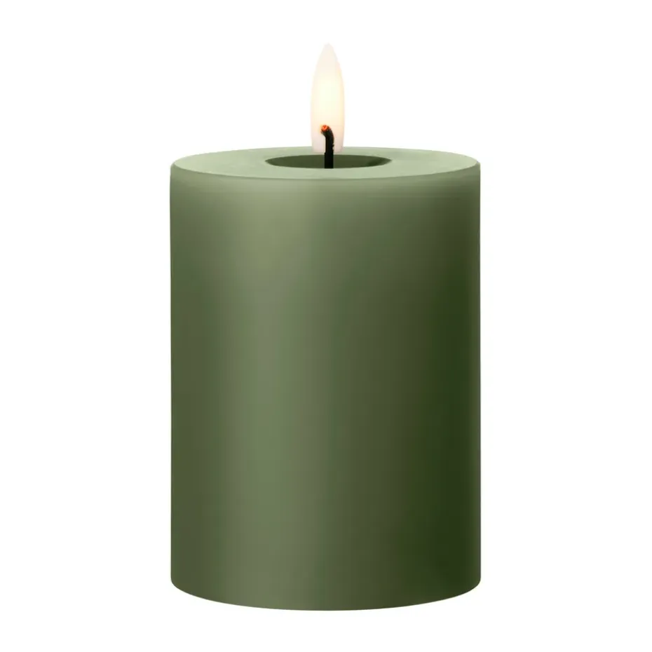 Bougie LED bloc Ester & Erik, 70 Green Soil, 10cm