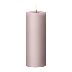 Bougie LED bloc Ester & Erik, 52 Soft Rose, 20cm