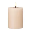 Bougie LED bloc Ester & Erik, 11 Ice Latte, 10cm