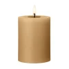 Bougie LED bloc Ester & Erik, 27 Almond butter, 10cm
