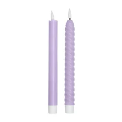 Bougie LED Design Letters lot de 2, Lilac