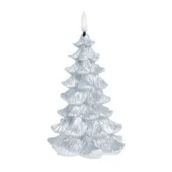 Bougie LED Litria 15 cm, Argent