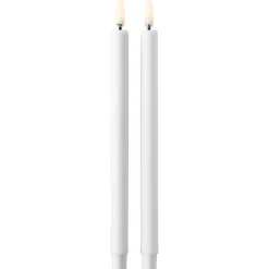 Bougie LED STOFF by Uyuni Lighting Lot de 2, Blanc