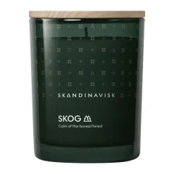 Bougie parfumée avec couvercle Skog, 200 g