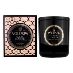 Bougie parfumée Classic Maison Noir 60 heures, Ambre Lumiere