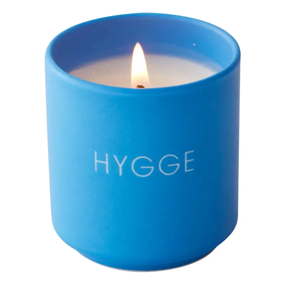 Bougie parfumée Design Letters Ø5,5 cm, Hygge-cobalt blue