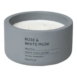 Bougie parfumée Fraga 25 heures, Rose & White Musk-Flintstone