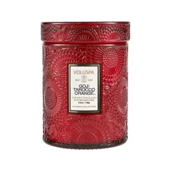 Bougie parfumée Japonica pot en verre 50 heures, Goji Tarocco Orange