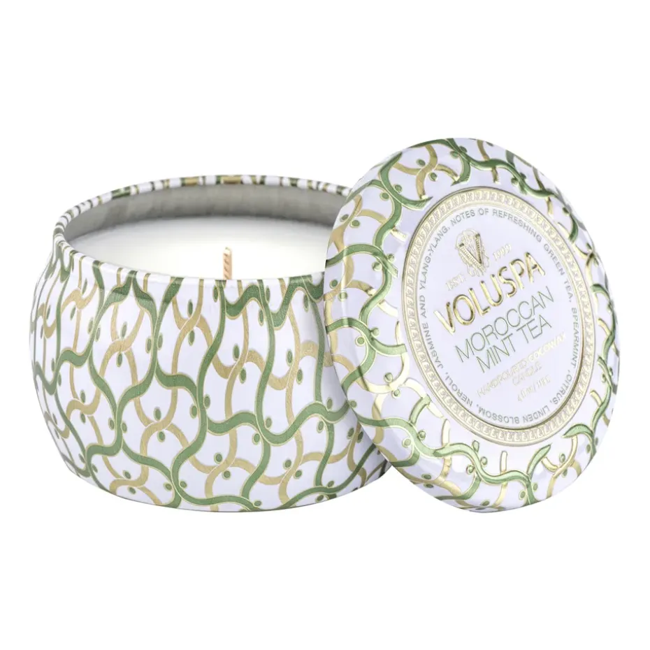 Bougie parfumée Maison Blanc Mini Tin 25 heures, Moroccan Mint Tea