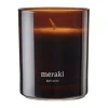 Bougie parfumée Meraki, 35 heures, Bois foncé