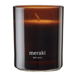 Bougie parfumée Meraki, 35 heures, Bois foncé