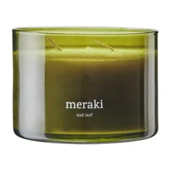 Bougie parfumée Meraki, 60 heures, Feuille d'Oud