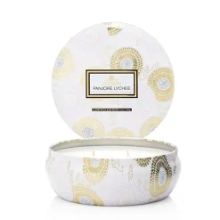 Bougie 3-wick in a tin 60 heures, Panjore Lychee