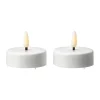 Bougies chauffe-plat Bright LED Ø5,8 cm lot de 2, White