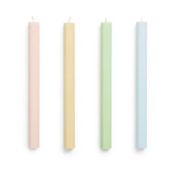 Bougies Hexagon Candle, lot de 4, Fresh