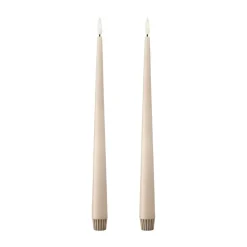 Bougies LED ester & erik lot de 2, 11 Ice Latte , 30 cm