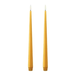 Bougies LED ester & erik lot de 2, 85 Mango , 30 cm