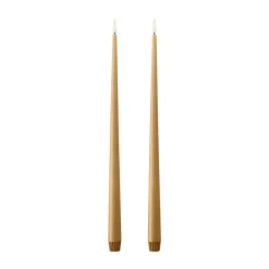 Bougies LED ester & erik lot de 2, 27 Almond butter, 40cm
