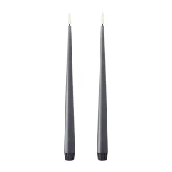 Bougies LED ester & erik lot de 2, 74 Dark Slate , 30 cm