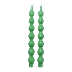 Bougies Rice 30,2 cm lot de 2, Green