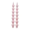 Bougies Rice 30,2 cm lot de 2, Soft pink