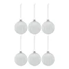 Boule de Noël Holiday lot de 6, Blanc