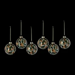 Boule de Noël Overcast Ø8 cm, lot de 6, Vert