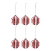 Boule de Noël Tradition lot de 6, Rouge/blanc