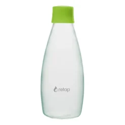 Bouteille en verre avec bouchon à vis Retap Go 08 80 cl, Forest green